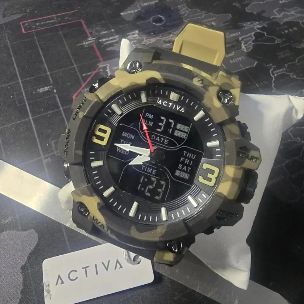 Activa X Invicta Digital Men'sCamouflage  Watch - (#44)